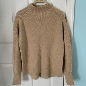 Oatmeal Mock Neck Sweater